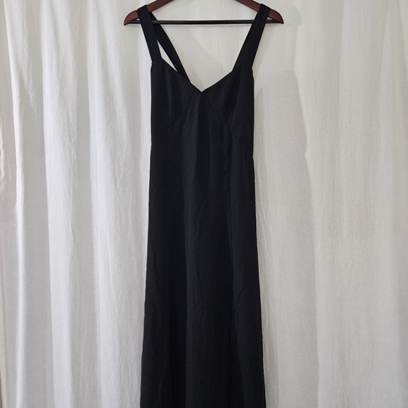 Banana Republic Maxi Dress with Leg Slit in Black Women’s Size M - Picture 1 of 8